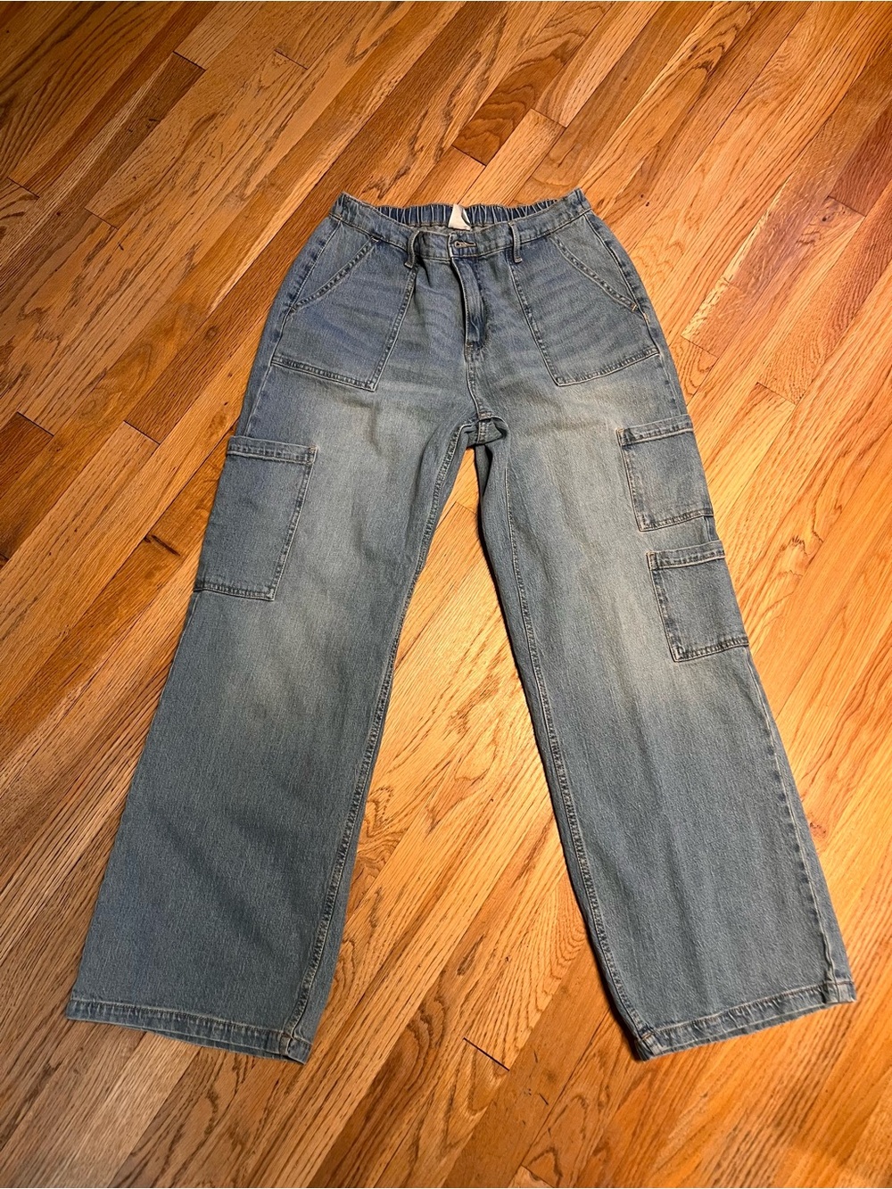No Boundaries Light Blue Men's Cargo Jeans